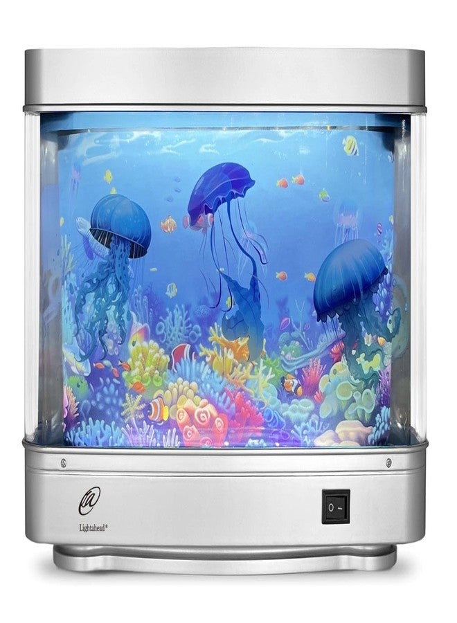 Lightahead Artificial Jellyfish Decorative Sensory Aquarium LED Lamp Virtual Ocean in Motion Night Light Decoration - Image 1