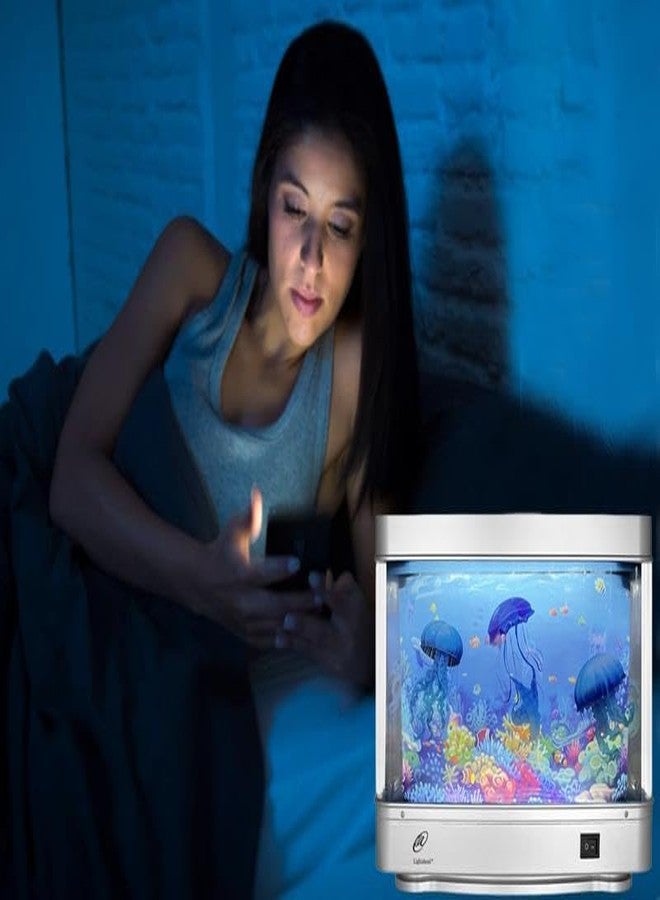 Lightahead Artificial Jellyfish Decorative Sensory Aquarium LED Lamp Virtual Ocean in Motion Night Light Decoration - Image 4