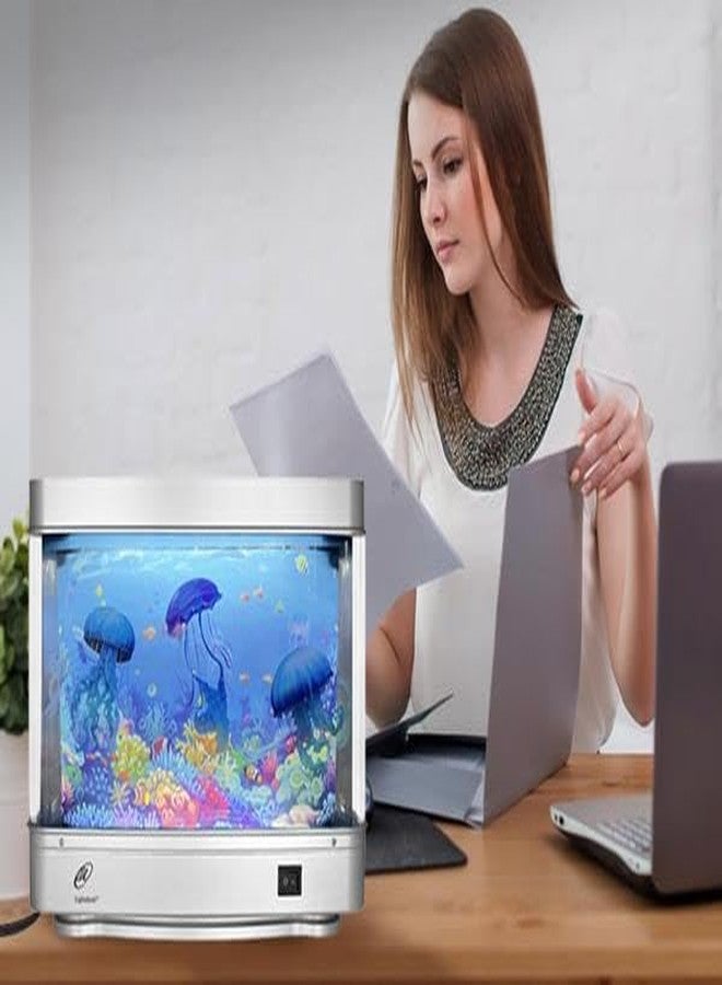 Lightahead Artificial Jellyfish Decorative Sensory Aquarium LED Lamp Virtual Ocean in Motion Night Light Decoration - Image 5