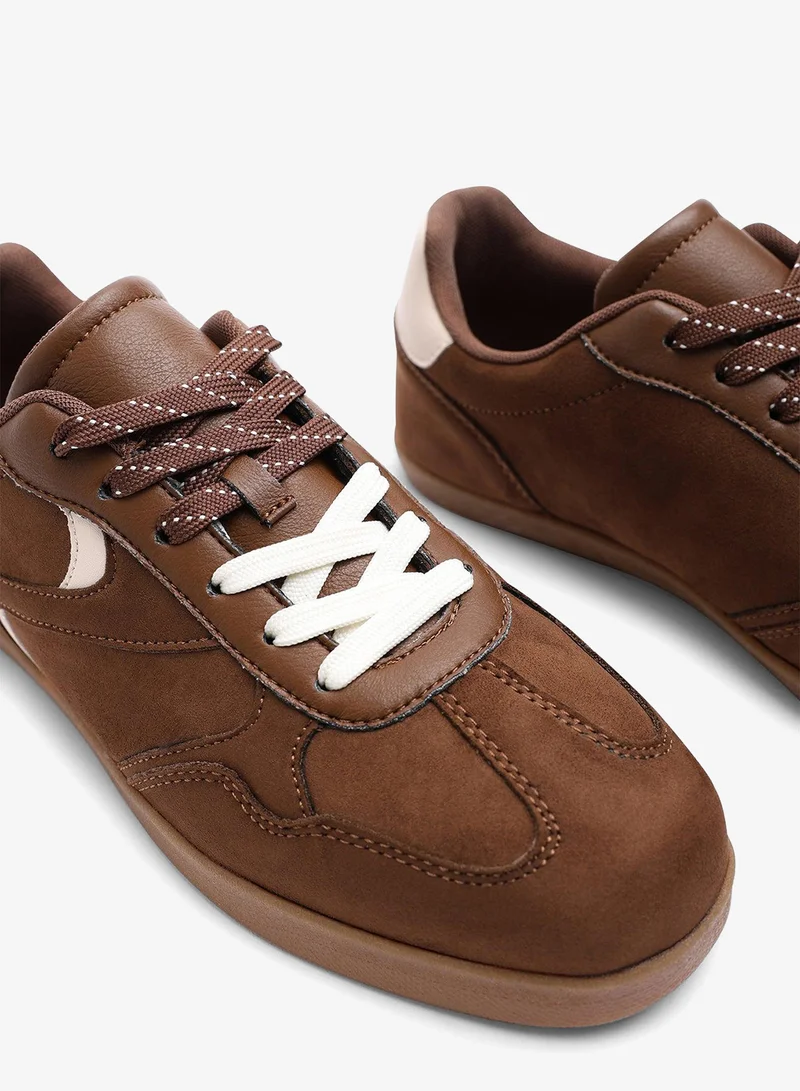 Where's That From  Anaiah Low Profile Side Panel Detailed Trainer for Women | Best Price UAE