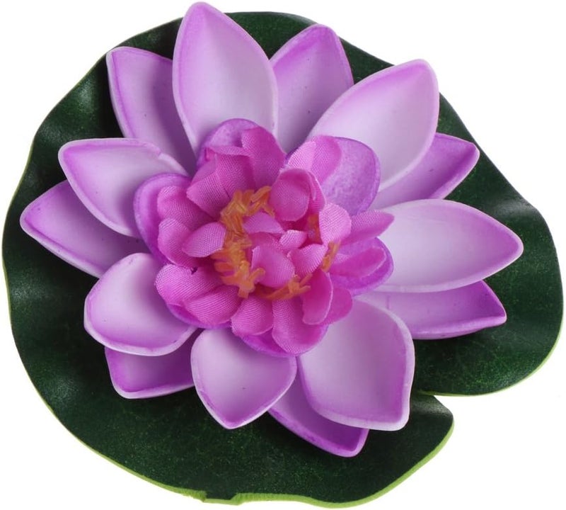 Lavender Artificial Floating Flowers for Fish Tank Garden Pond Decor - Image 1