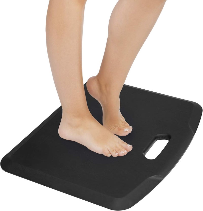 Mount-It! Anti Fatigue Floor Mat | Standing Comfort Mat for Standing Desk, Home, Office, Kitchen, Garage | Anti-Slip Washable Surface| 18"x22" | Rubberized Gel Foam Black - Image 2