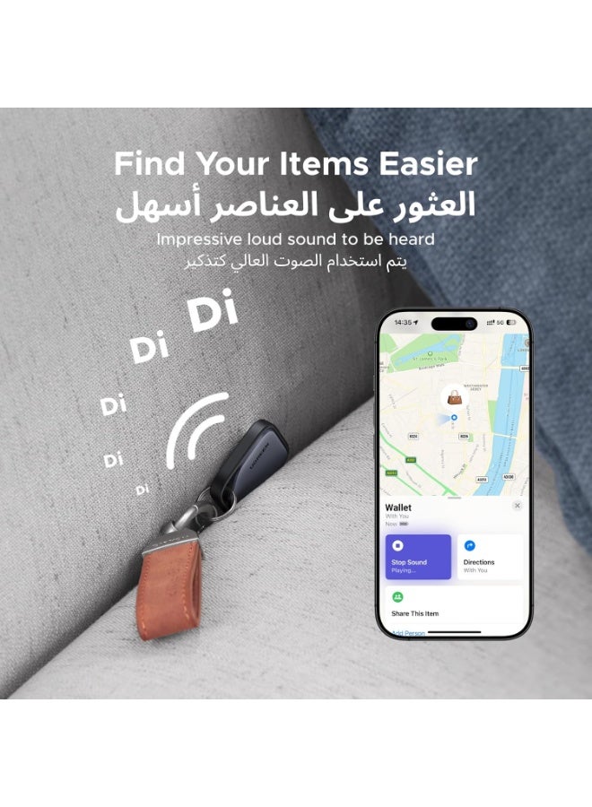 UGREEN FineTrack Smart Finder, Apple Find My (iOS only) Smart Tag Replaceable Battery Tracker Locator Luggage Tag Bluetooth Item Finder for Wallet, Suitcase, Car, Keys, Passports  - Image 3