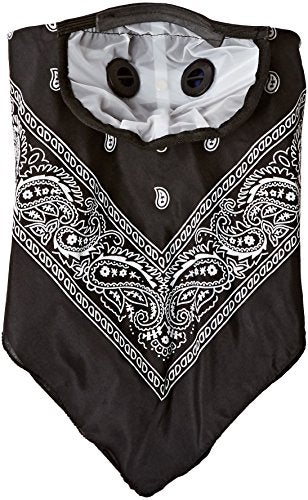 ATV TEK, Universal Bandana Style Dust Masks with Suspension Straps & 3D Nose Box - Black, XL - Image 2