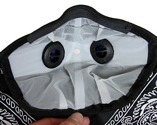 ATV TEK, Universal Bandana Style Dust Masks with Suspension Straps & 3D Nose Box - Black, XL - Image 4