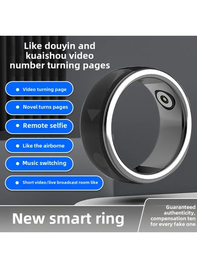 Lazy People Brush Video Novels Fast Hand Trembles Mobile Phone Bluetooth Remote Control Ring Ring Smart Ring Travel-Colour:Smart Ring Size 8 Finger Circumference 56.9mm - Image 5