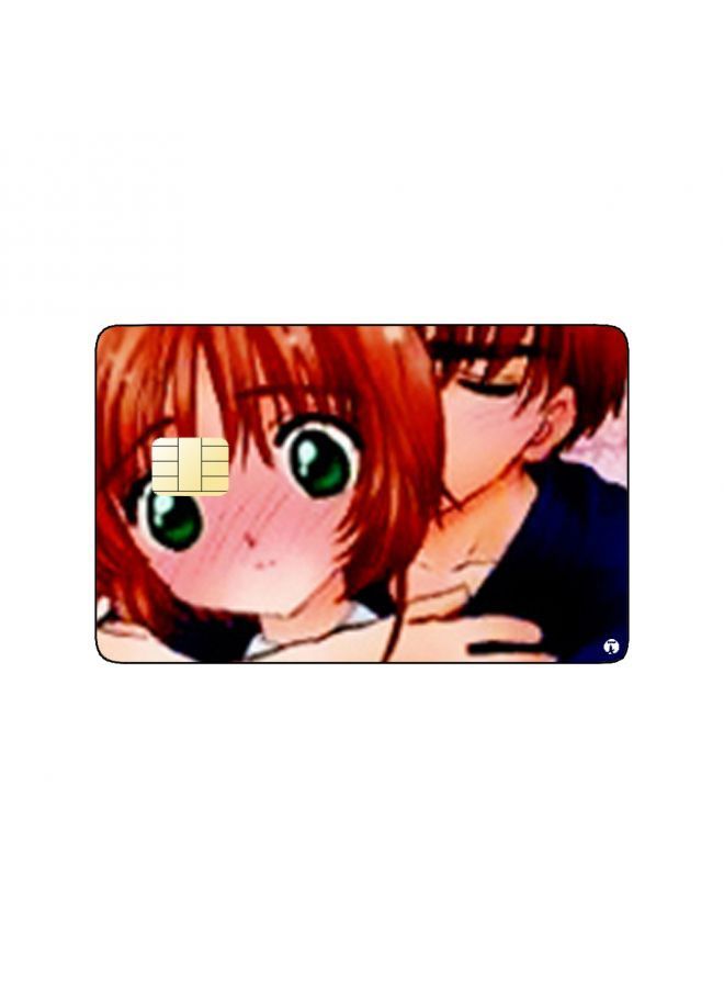 RKN PRINTED BANK CARD STICKER Syaoran And Sakura From Cardcaptor Anime - Image 1