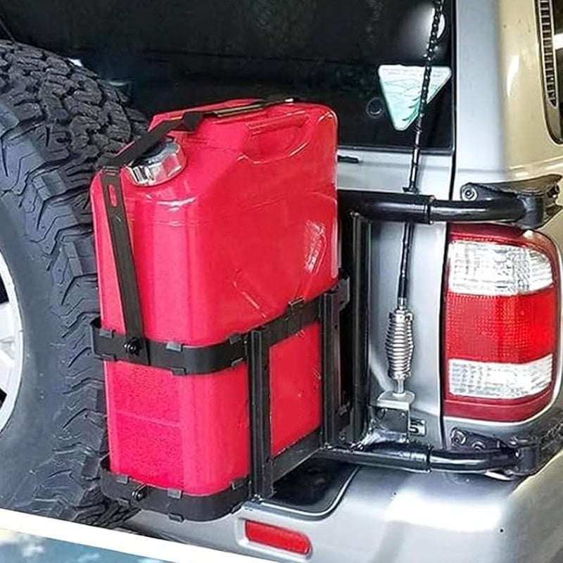 Luocute Jerry Can Mount, Lockable U Shape Clasp with Reinforced Carbon Steel Construction for 5 Gallon and 2.5 Gallon Oil Drums, Fits Outdoor Camping and Travel - Image 2
