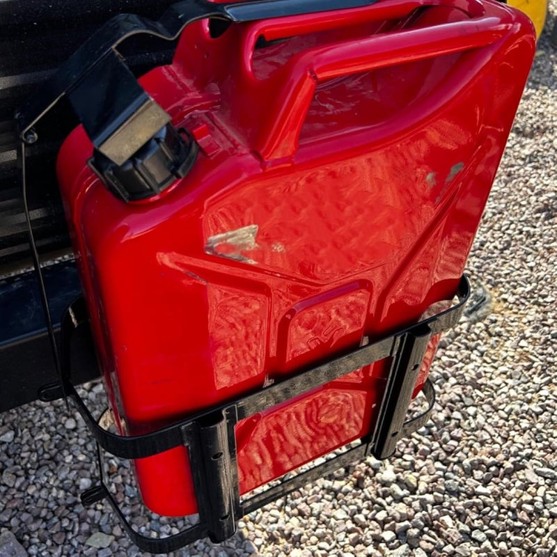Luocute Jerry Can Mount, Lockable U Shape Clasp with Reinforced Carbon Steel Construction for 5 Gallon and 2.5 Gallon Oil Drums, Fits Outdoor Camping and Travel - Image 3