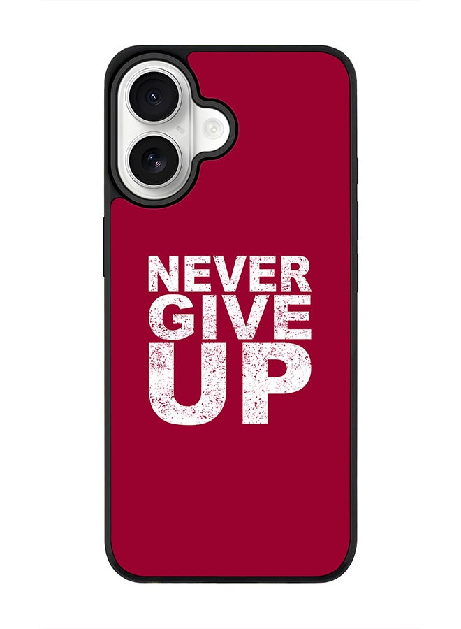 Stylizedd iPhone 17 Case, [Compatible with MagSafe] Slim Magnetic cover Phone Case iPhone 17 -Never ever give up - Image 1