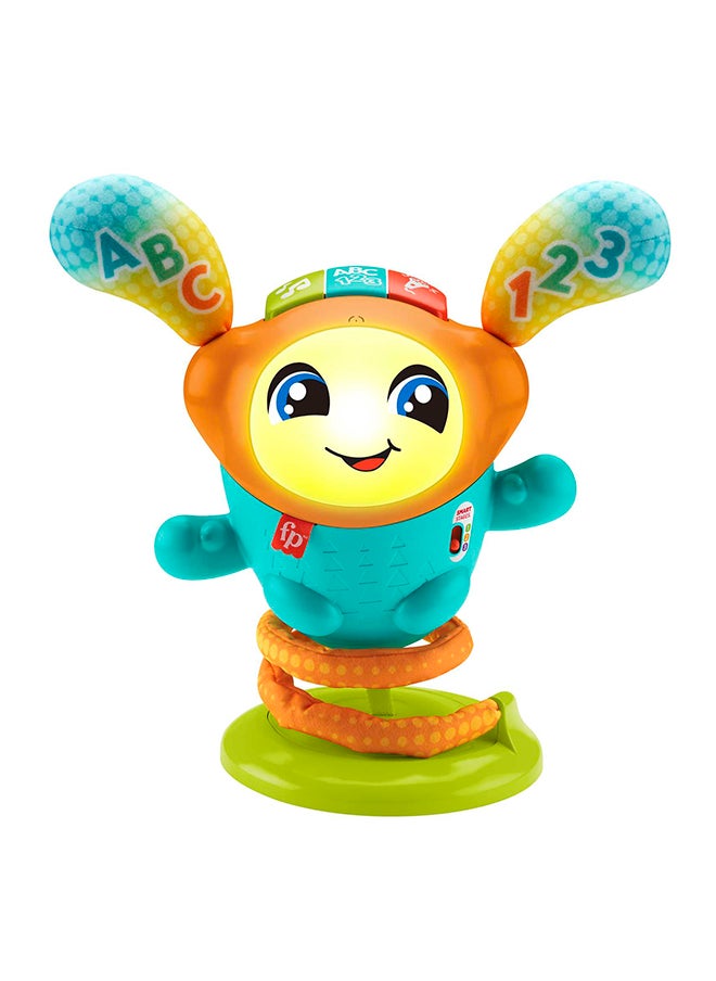 Fisher-Price Baby To Toddler Learning Toy Dj Bouncin’ Beats With Music Lights And Motorized Bouncing Action, Uk English Version  - Image 1