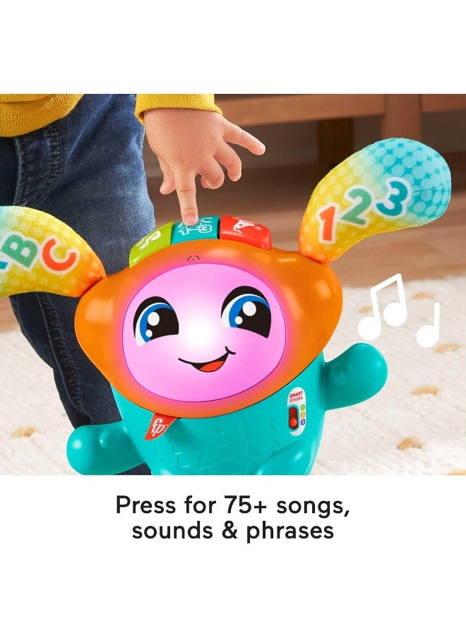 Fisher-Price Baby To Toddler Learning Toy Dj Bouncin’ Beats With Music Lights And Motorized Bouncing Action, Uk English Version  - Image 3