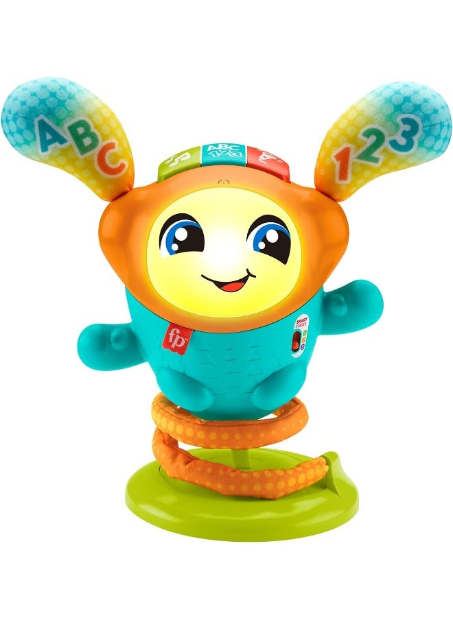 Fisher-Price Baby To Toddler Learning Toy Dj Bouncin’ Beats With Music Lights And Motorized Bouncing Action, Uk English Version  - Image 1
