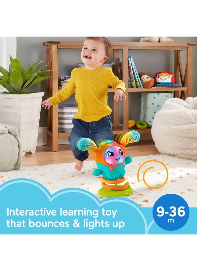 Fisher-Price Baby To Toddler Learning Toy Dj Bouncin’ Beats With Music Lights And Motorized Bouncing Action, Uk English Version  - Image 2