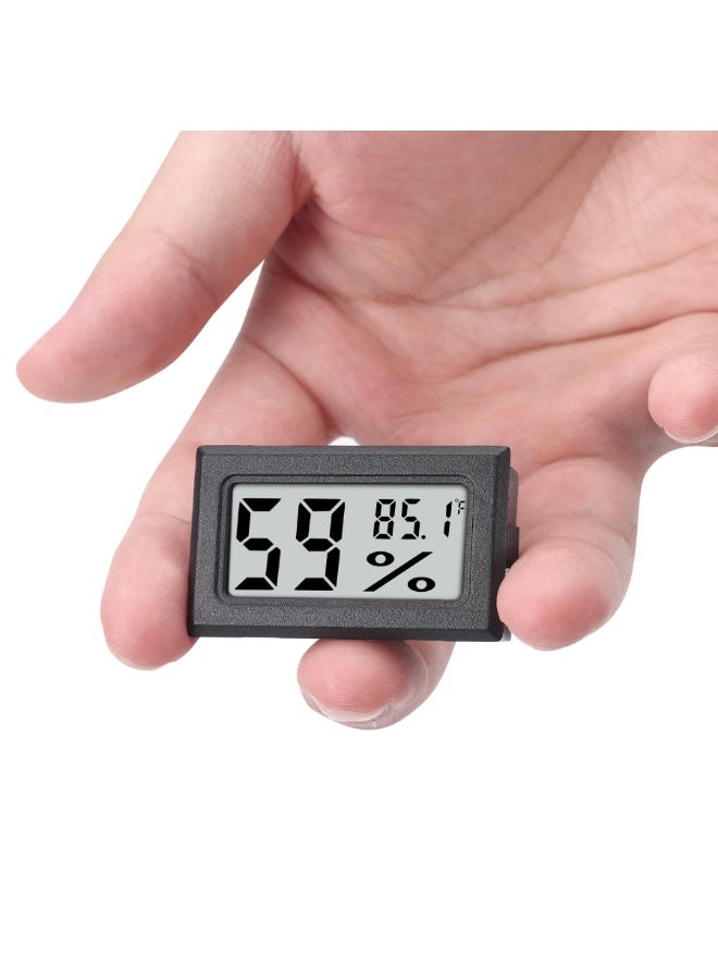 Chabeia Mini Hygrometer Thermometer Digital Indoor Humidity Gauge Monitor with Temperature Meter Sensor Fahrenheit (℉), Black - Image 1