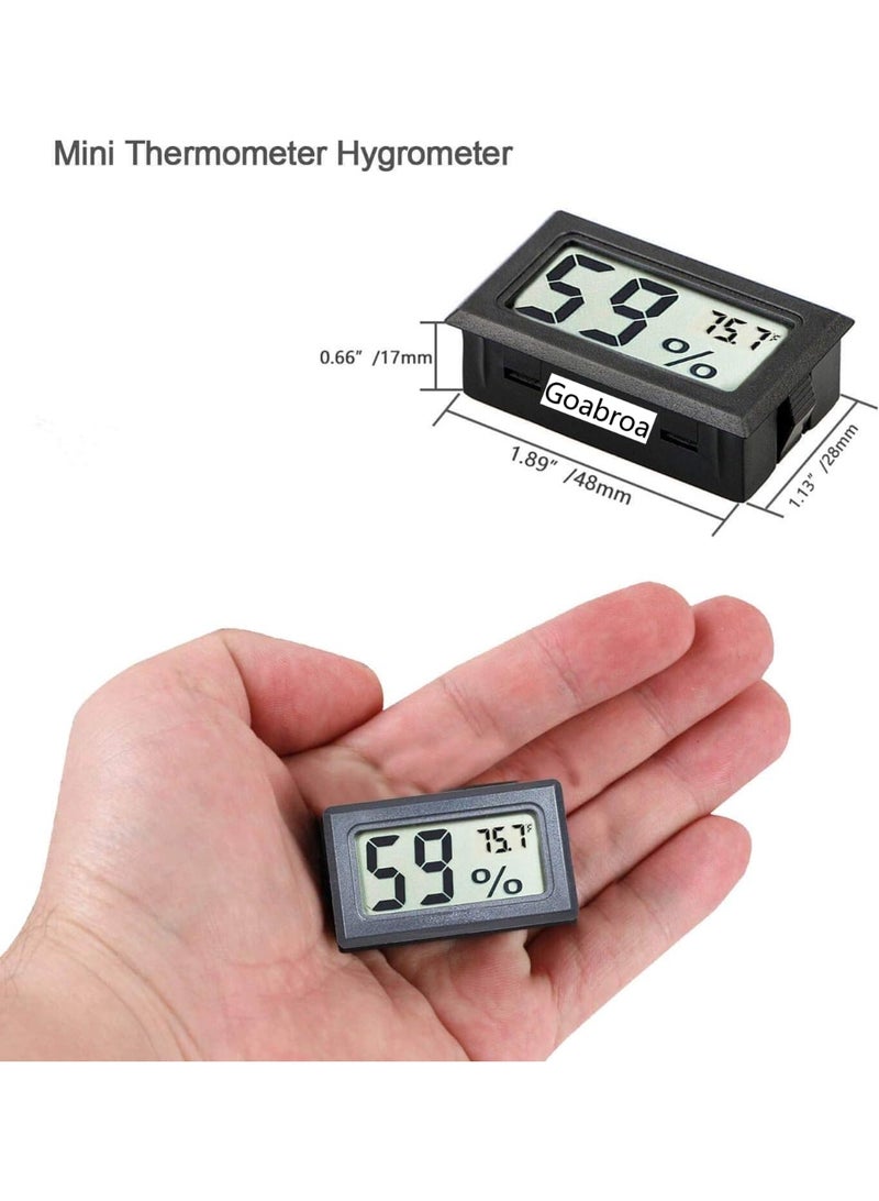Chabeia Mini Hygrometer Thermometer Digital Indoor Humidity Gauge Monitor with Temperature Meter Sensor Fahrenheit (℉), Black - Image 2