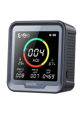 INKBIRD 6-in-1 Indoor Air Quality Monitor PTH-9A Air Detector Detects CO2, PM2.5, PM10, AQI, Temperature, and Humidity with Alarm for Room Cellar Grow Tents Offices, etc. - pzsku/Z1CF3C6DDABCAF2C9A461Z/45/_/1707209393/fa187807-96fc-400c-b23c-ca092d0aafa5