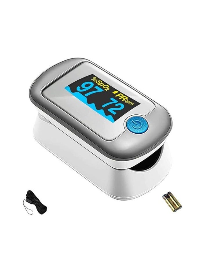 Finger Pulse Oximeter for Blood Oxygen Saturation and Pulse Rate Monitoring, Portable Health Tracking Device with Fast Readings and Easy Operation - Image 1