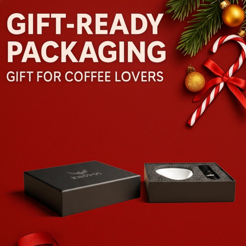 KNODOS Coffee Dosing Cup and RDT Spray Bottle Gift Set Coffee Bar Accessories Ceramic Espresso Dosing Bowl Single Dose Measuring Tray Kit - Image 2