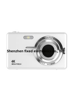Generic Ccd HD 4K Pixel Digital Camera Student Entry Mini Card Machine Campus Shooting Camera-Body Color:Q12 Silver 32g Memory + Card Reader Adapter  - Image 5