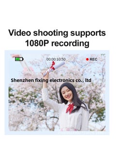 Generic Ccd HD 4K Pixel Digital Camera Student Entry Mini Card Machine Campus Shooting Camera-Body Color:Q12 Silver 32g Memory + Card Reader Adapter  - Image 2