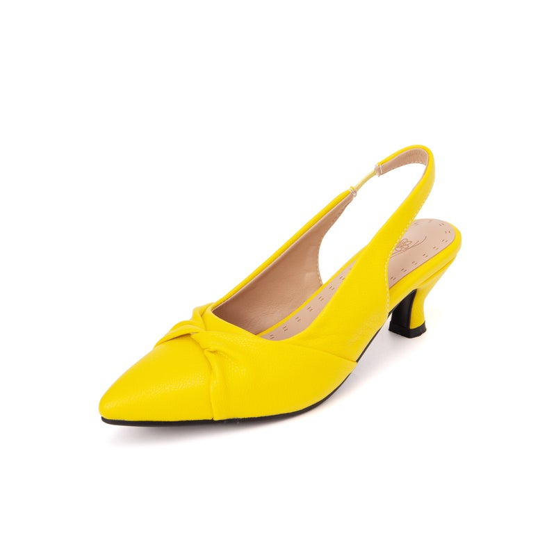 Wish Spring 2024 Thin Heel Medium Heel 33-54 Size Size Pointed Toe Baotou Empty Sandals Women - Image 1