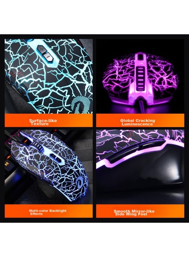 Daryo Dareu Em915 G60 Wired Gaming Mouse, Esports Mouse, Laptop, Macro Programming, Gaming-grade Custom Engine, Black - Image 1