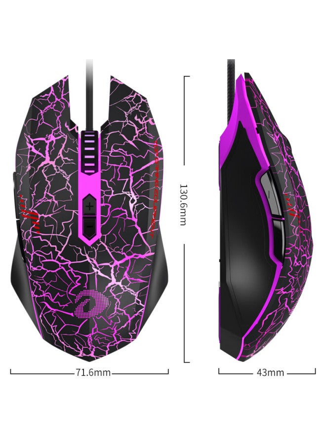 Daryo Dareu Em915 G60 Wired Gaming Mouse, Esports Mouse, Laptop, Macro Programming, Gaming-grade Custom Engine, Black - Image 3