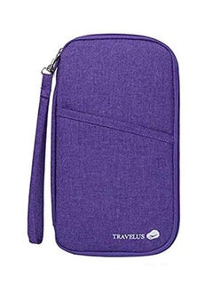 NIBEMINENT Multifunction Travel Passport Holder Violet 