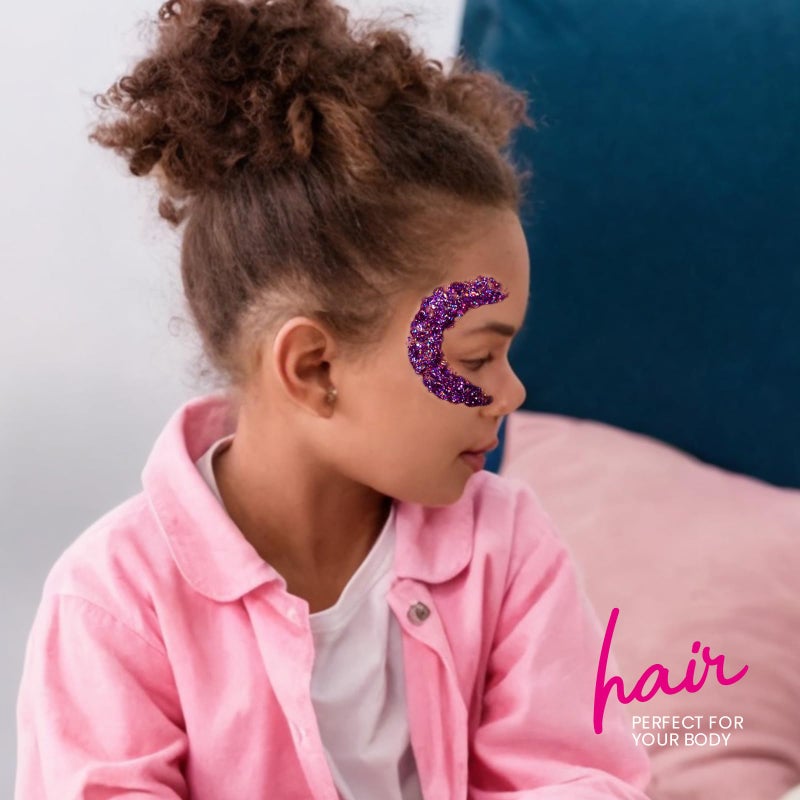 Teenitor Body Glitter, Face Glitter, Hair Glitter Gel, 80g/2.8oz Makeup Rave Purple Glitter Gel for Face and Body - Image 5