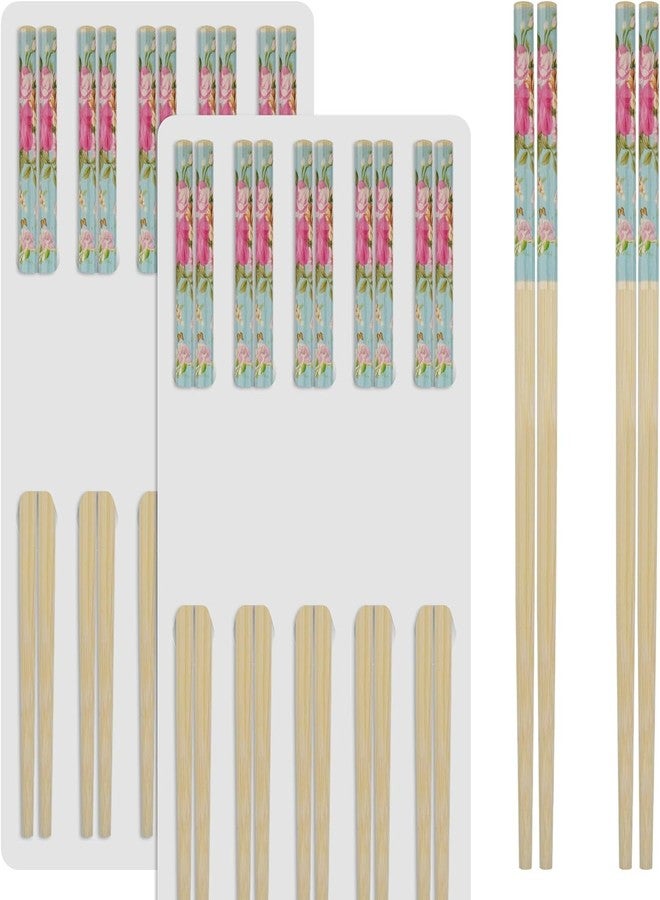 AUTOWRAP Bamboo Chopsticks Reusable for Wedding Party Ceremony, 24cm/9.45inch Chinese Natural Non-slip Chopsticks Dishwasher Safe, Lightweight Chopstick - Image 1