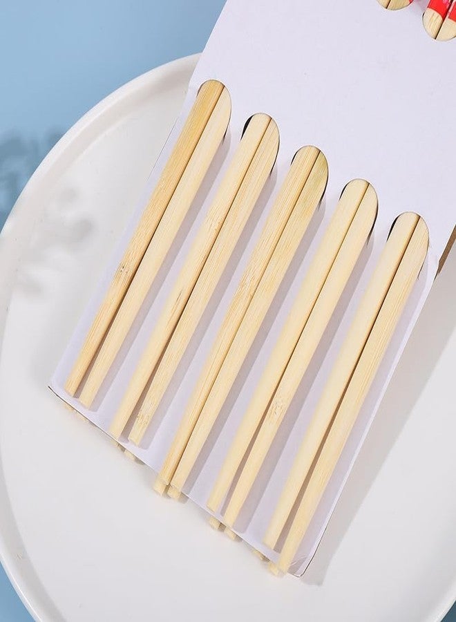 AUTOWRAP Bamboo Chopsticks Reusable for Wedding Party Ceremony, 24cm/9.45inch Chinese Natural Non-slip Chopsticks Dishwasher Safe, Lightweight Chopstick - Image 2