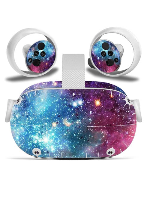 Oculus Quest 2 VR Headset and Controller Skin - Creative Vinyl Decal Sticker Set for Virtual Reality Protection and Customization (1 Set)