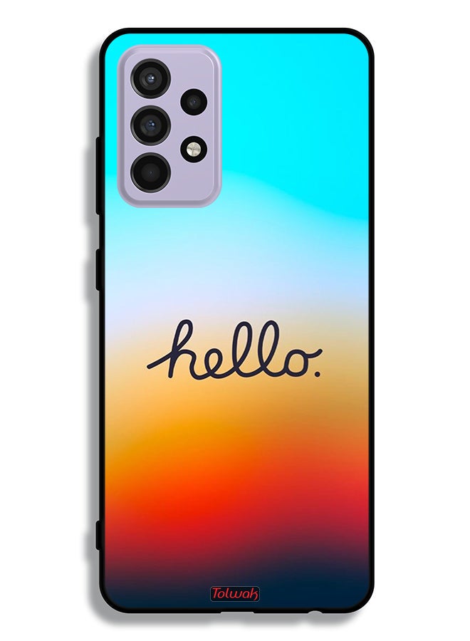 Tolwak Samsung Galaxy A52s 5G Protective Case Cover Hello - Image 1