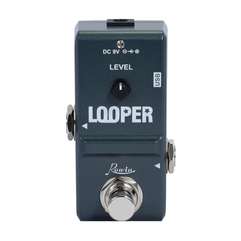 Rowin Tiny Looper Electric Guitar Effect Pedal 10 Minutes of Looping Unlimited Overdubs