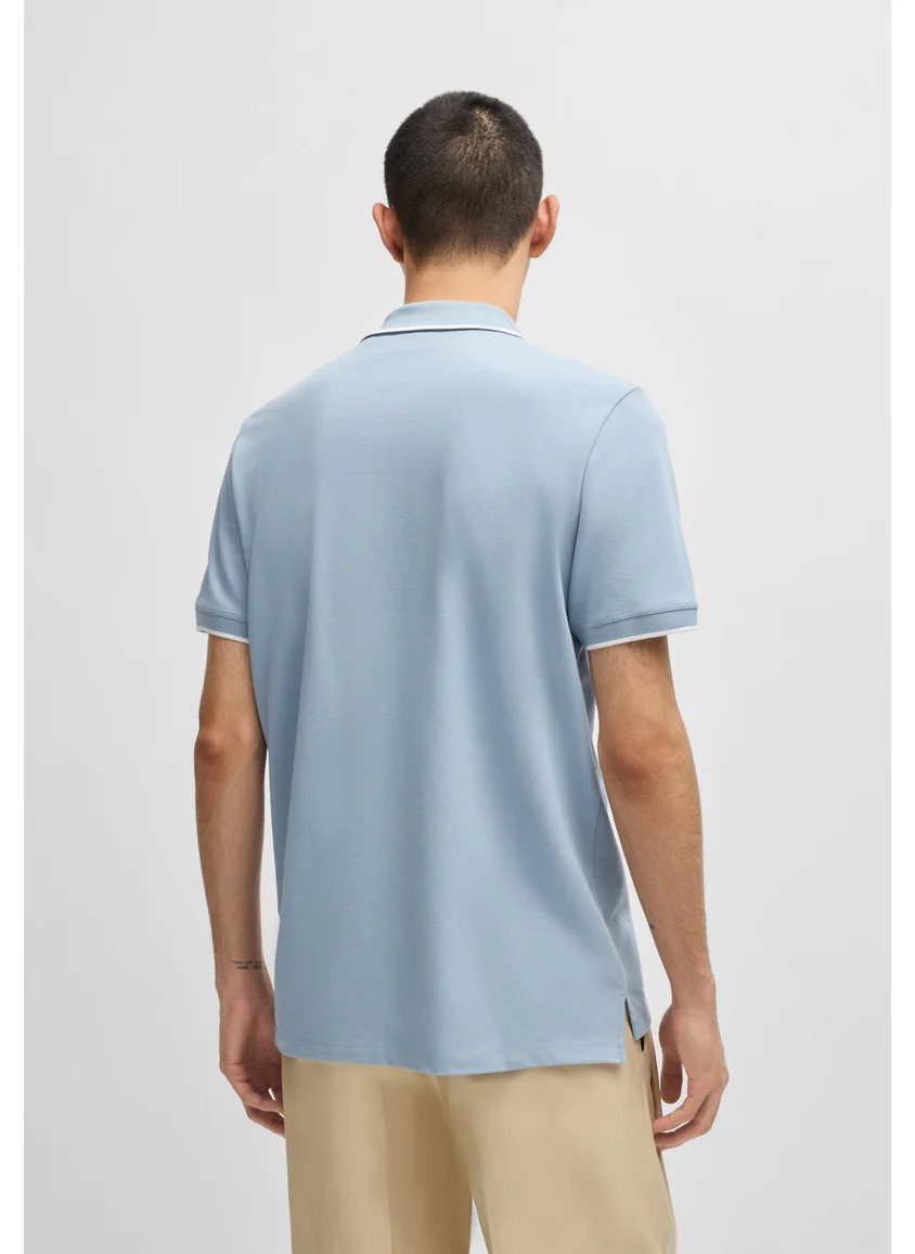 هوجو Stretch-cotton slim-fit polo shirt with printed logo