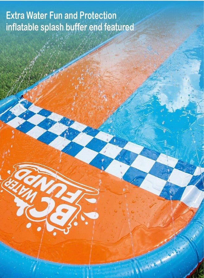 BCWATERFUNPD Water Slide with 2 Bodyboards - 22.5ft Water Slides for Kids Backyard, Premium Muti-Way Sprinkler System Slip and Slide for Kids, Summer Outdoor Play Equipment - Image 2