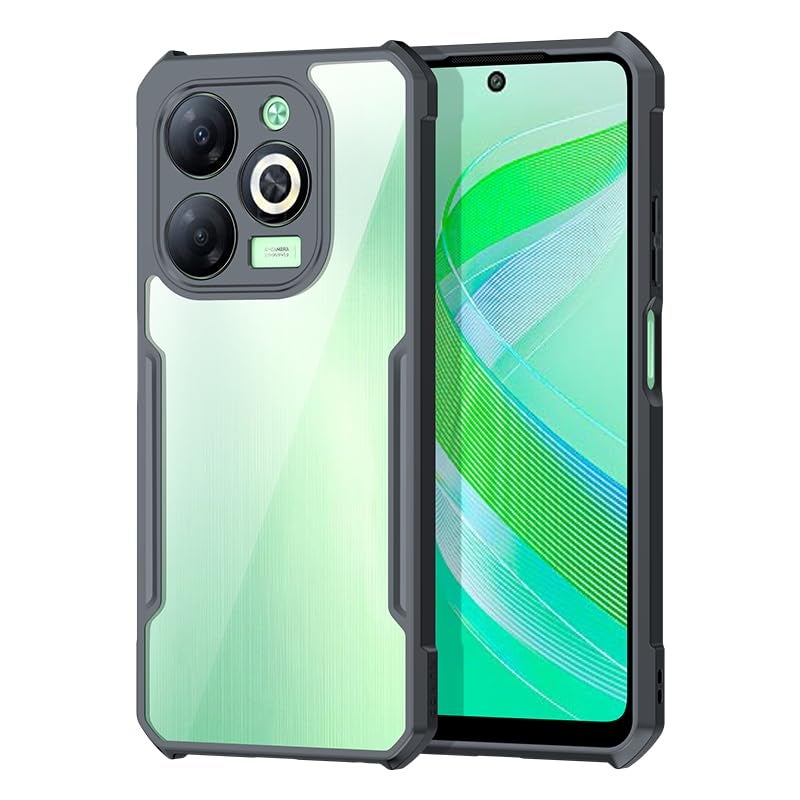 SPAZY CASE غطاء خلفي ® Realme GT 7 5G | غطاء خلفي شفاف من الكريستال الصلب مع واقي TPU، غطاء حماية ضد السقوط لـ Realme GT 7 5G - Image 1