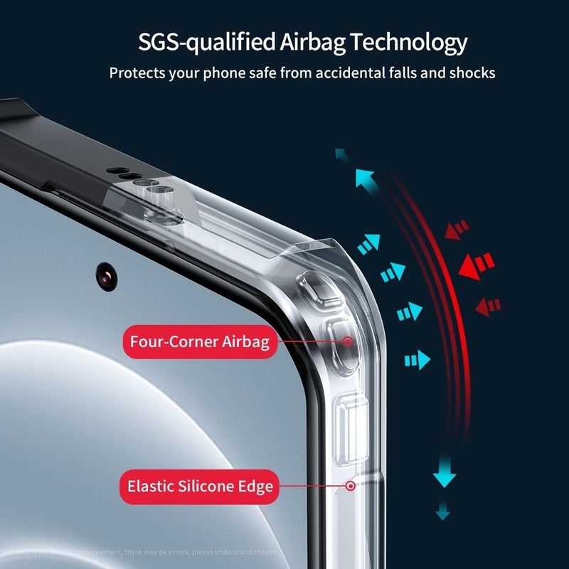 SPAZY CASE غطاء خلفي ® Realme GT 7 5G | غطاء خلفي شفاف من الكريستال الصلب مع واقي TPU، غطاء حماية ضد السقوط لـ Realme GT 7 5G - Image 5