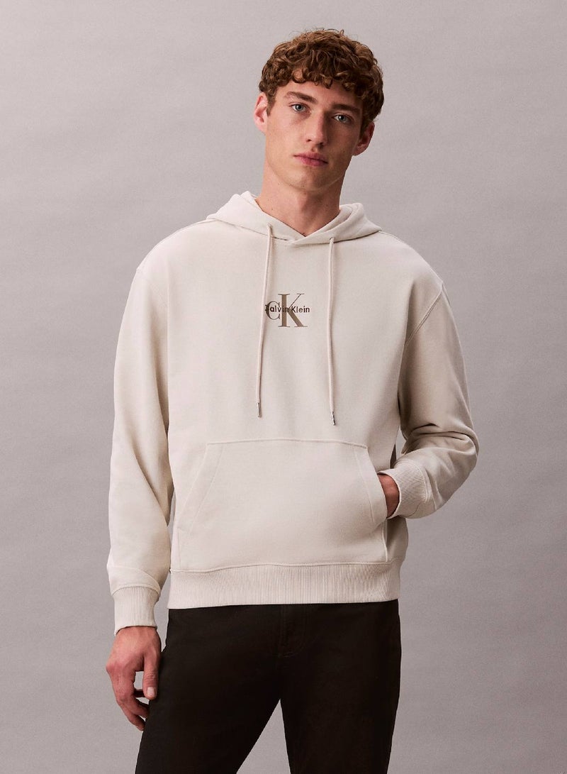 Calvin Klein Jeans Relaxed Monogram Hoodie - Image 1