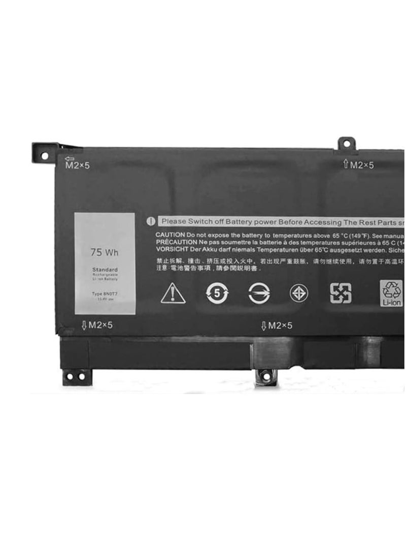 8N0T7 11.4V 75Wh 6-Cell Laptop Battery Compatible with DELL XPS 15 9575 P73F001 15-9575-D1605TS 15-9575-D1805TS Precision 5530 2-in-1 Series Notebook 08N0T7 TMFYT 0TMF.Y. 10 - Image 2