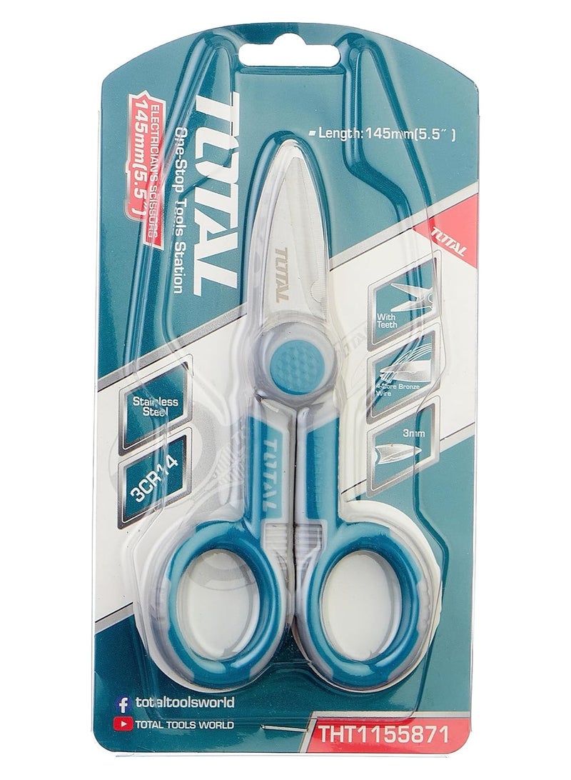 توتال مقص كهرباء 145 مم