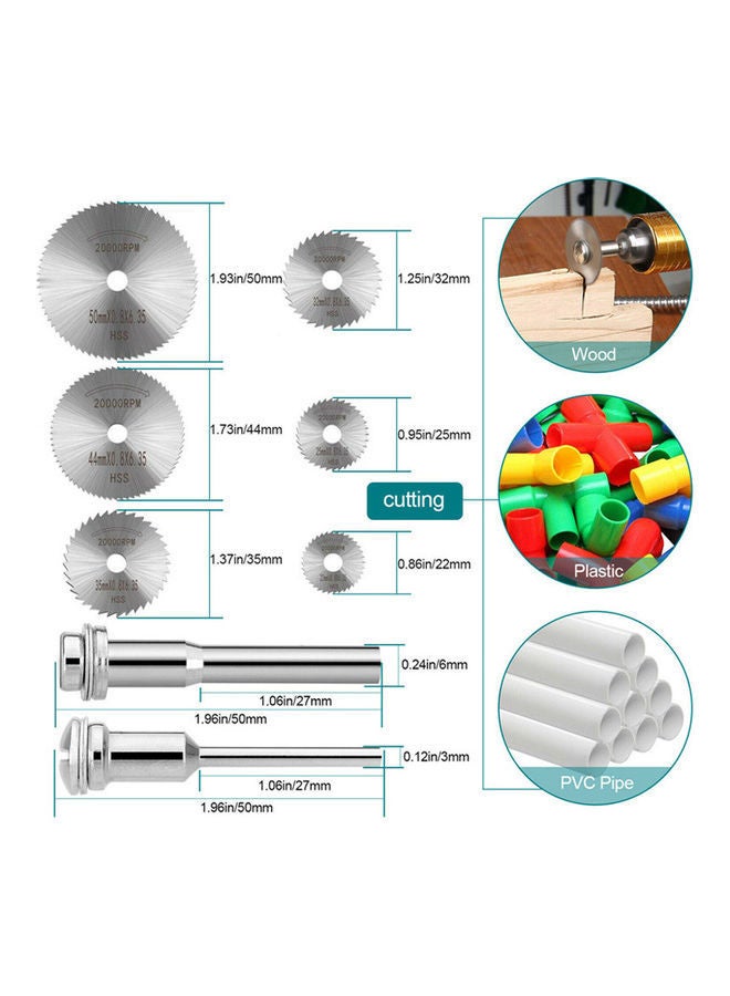 NIBEMINENT 60-Piece Mini Circular Electric Wheels Multicolour - Image 3