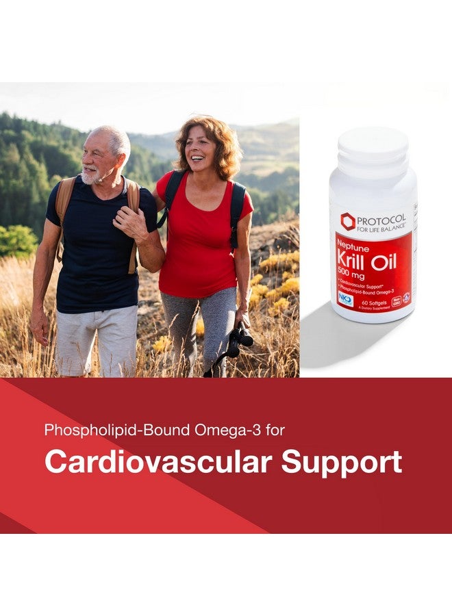 Protocol For Life Balance Protocol Krill Oil 500mg - Krill Oil Supplement - DHA & EPA - with Astaxanthin - Supports Heart, Brain, Joints* - Non-GMO & Halal - 60 Softgels  - Image 3