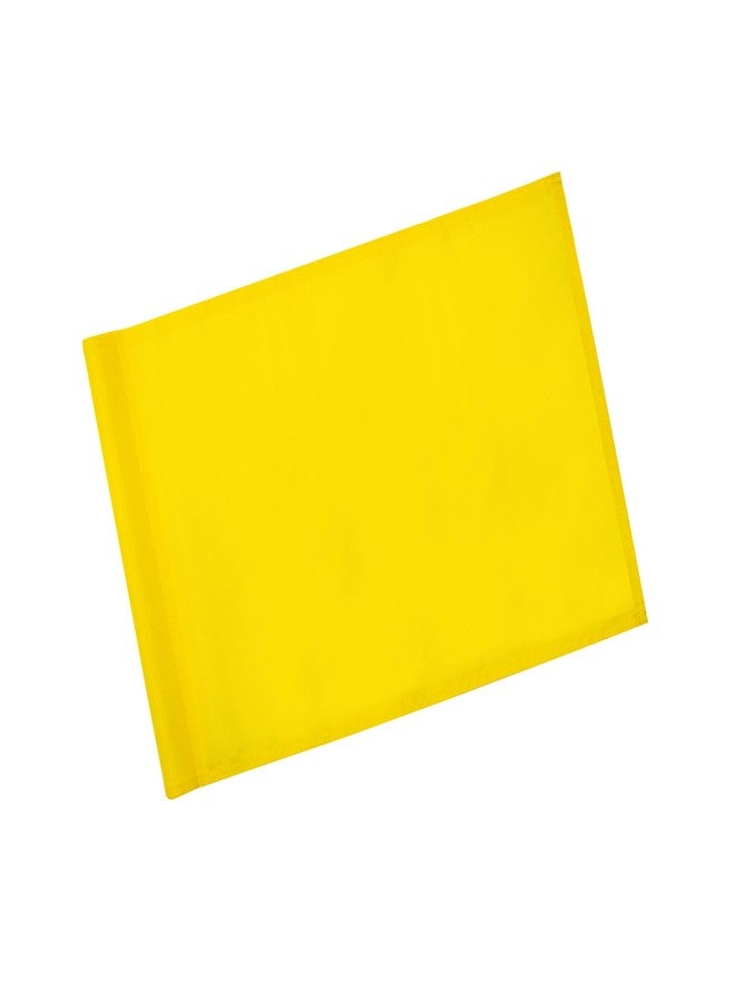KINGTOP Golf Flag 20x14 Inch - Plain Yellow, 420D Nylon, Tube Inserted - Standard Putting Green Flags for Backyard Practice, Golf Courses, Country Club, 1-Pack - Image 1
