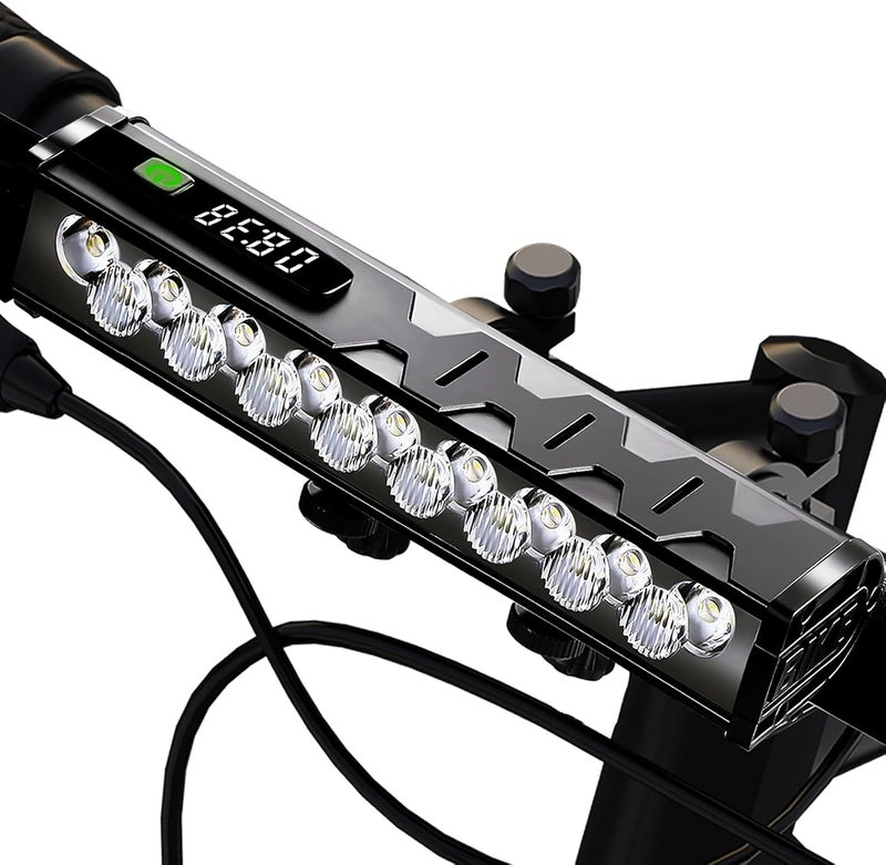 Minsk 17 LED 4800 Lumen USB Rechargeable Bike Light with Digital Power Display - Image 1