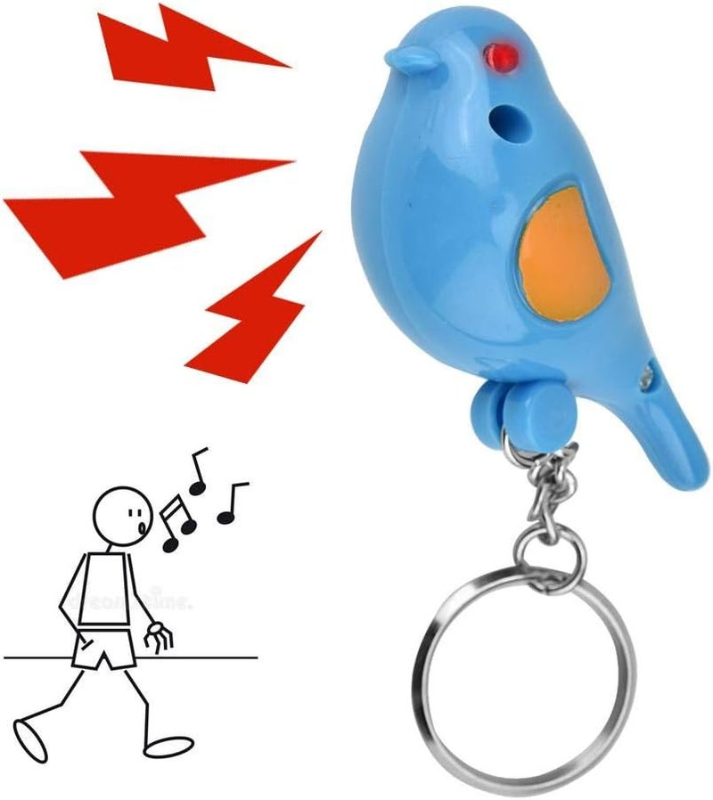 klarako Whistle Key Finder Voice Control Bird Shape Keychain Mini Key Anti-Lost Tracer Finder with LED Light Suitable for Key Wallet Cellphone(Blue) - Image 1