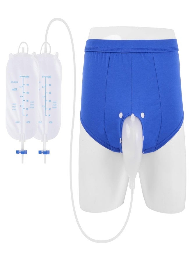 EDRITHRIC Reusable Portable Urinal for Men, Anti Leakage Silicone Urinary Bag for Elderly, for Travel, Comfortable Breathable, Easy to Clean, for Bedridden, Camping, Urgency & Post-Surger - Image 1