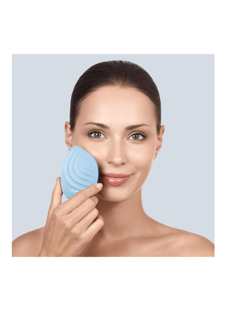جيسكي فرشاة تنظيف الوجه سونيك ذكية مع تطبيق | 5 في 1 | منظف ومقشر ومساج للوجه - أكوامارين - Image 3