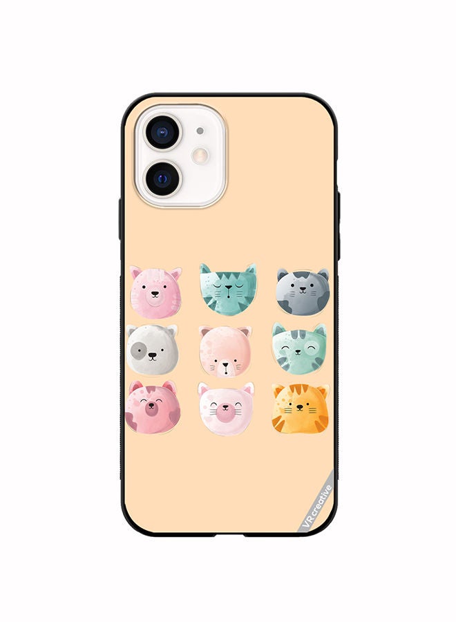 VR CREATIVE Protective Case Cover For Apple iPhone 11 Cute Faces Design Multicolour - Image 1
